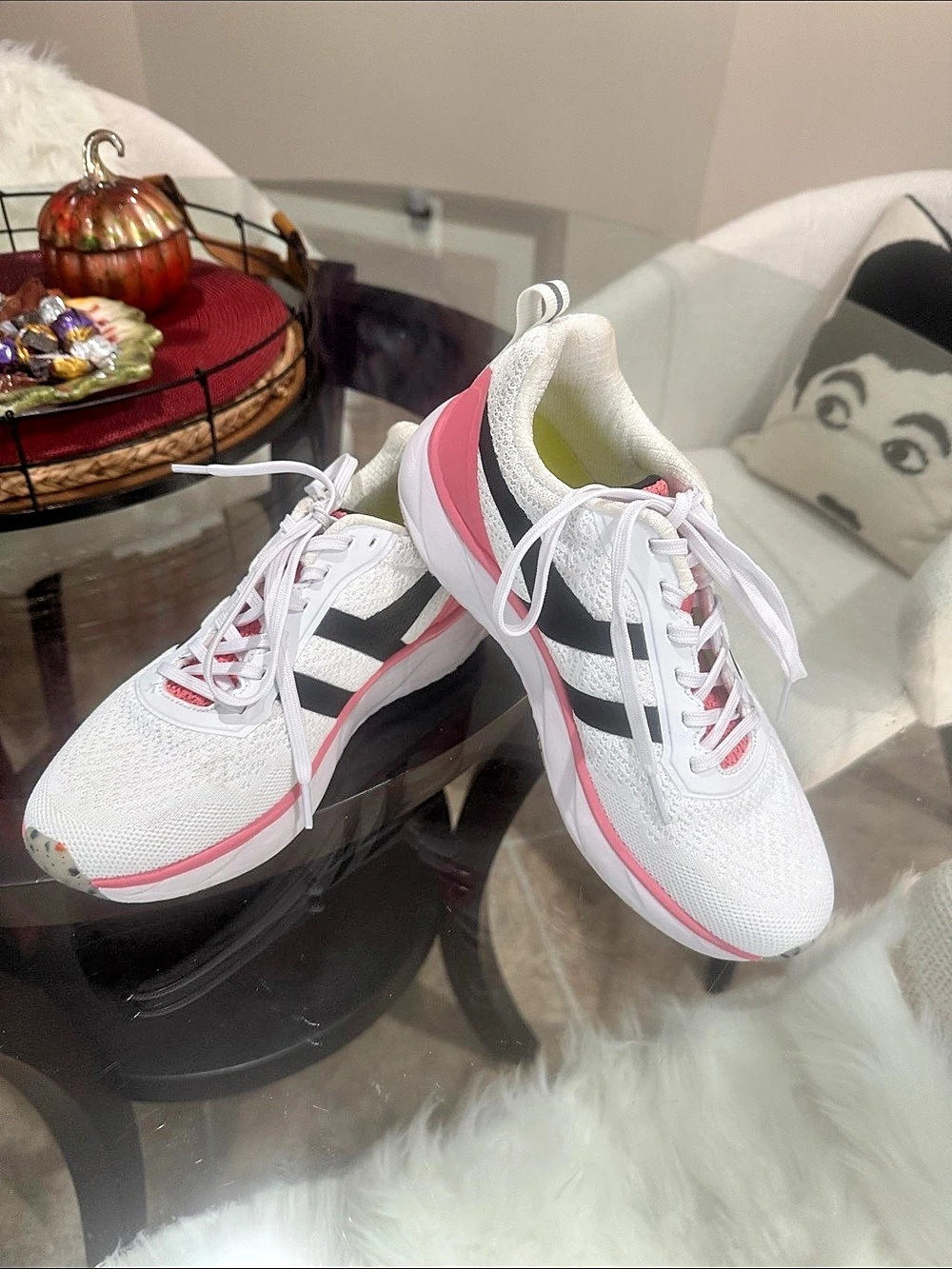 Gola Typhoon RND Athletic Shoes White & Pink US 6